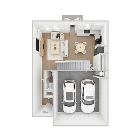 Evergreen - 3 Bedroom 2.5 Bath 1,605 Sq. Ft. Floor Plan